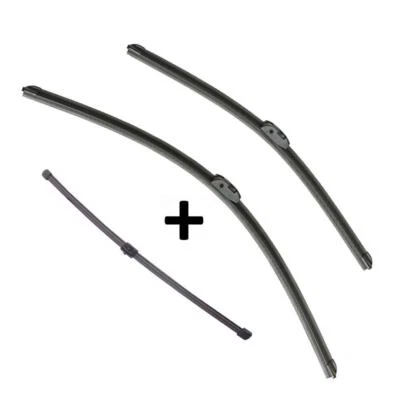 Volkswagen Touareg Wiper Blades Aero For SUV 2011-2017 FRONT PAIR & REAR 3 xBL - Image 1 of 4