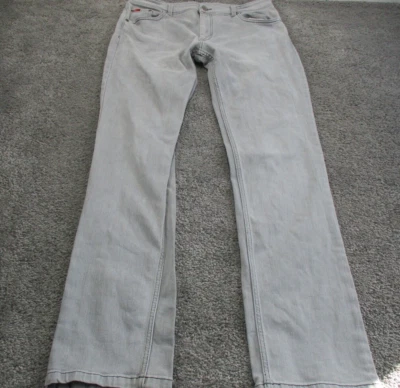 Lee Cooper Jeans 38 W38 L33 Straight Leg Bleached Denim Stretch Mid Rise - Image 1 of 4