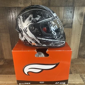 NEW FULMER FF ISHADE MOTORCYCLE HELMET / AF-62B / X-SMALL XS / Black/Silver - Picture 1 of 22