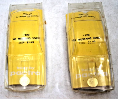 2шт V. редкая 1960-х Pactra PACTON 1/24 трассовая автомодель кузова оболочки #120 1965 Mustang 350 - Изображение 1 из 4