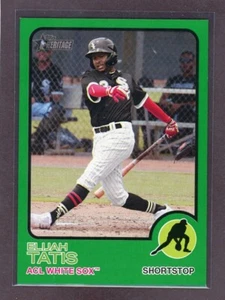Topps Heritage Minors 2022 verde 02/75 Elijah Tatis ACL White Sox - Imagen 1 de 1