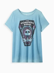Torrid Disney NBC Shirt Nightmare Before Christmas Blau Neu mit Etikett Neu 2X - Bild 1 von 8