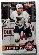 BRETT HULL - 1995 Donruss Kellogg's : St Louis Blues
