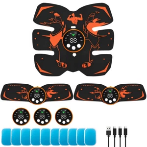 EMS Muscle Stimulator Abdominal Body Slimming Belt Electric ABS Fitness Trainer - Picture 1 of 10