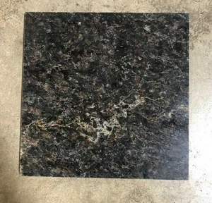 12x12 Black Maroon Granite Tile Remodel Stone Backsplash BOX OF 5 TILES T-57 - Picture 1 of 5