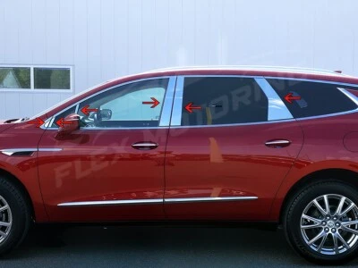 USA MADE 304 Stainless Steel 12PC Pillar Post Trim FOR 2018-2024 Buick Enclave - Image 1 of 4