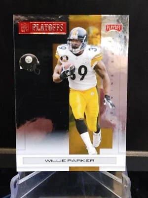 Willie Parker 2007 Playoff Red Foil Playoffs #77 - 161/399 - Pittsburgh Steelers - Image 1 of 2