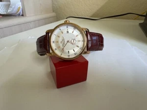 Men's Lucien Piccard automatic Rose gold tone watch 42mm - Picture 1 of 7