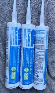 (3) CRL US Aluminum Polyurethane Construction Sealant M66 10.1 Oz Tubes - Picture 1 of 1