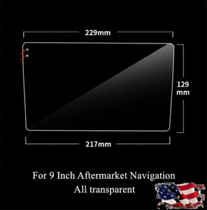 9H Tempered Glass Screen Protector Film For 9 Inch Car Radio DVD GPS Navigation - Picture 1 of 13