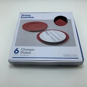 Simply Essential: Set of 6 Charger Plates 13" (33 cm) Diameter (G) - Picture 1 of 7