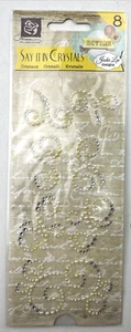 Prima Marketing Say It In Crystal Jodie Lee Designs Divine Flourishes NEW - Picture 1 of 4