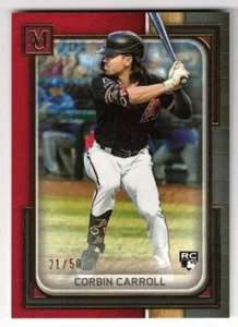 2023 Topps Museum Collection Corbin Carroll Rookie Ruby Red /50 - Picture 1 of 1