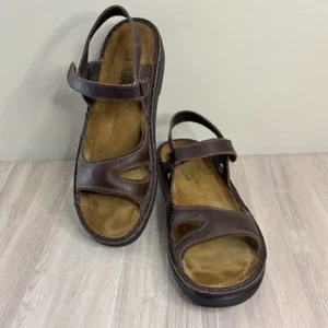 NAOT Genuine Leather adjustable Hook And Loop Women’s Sandals Size 40 US 9 - Picture 1 of 18
