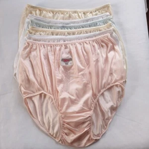 6 piezas Plus Bragas de Abuela Nylon Ropa Interior Cómoda Suave Mujer Cintura Alta 44"-48" - Imagen 1 de 11