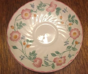 Churchill Briar Rose Staffordshire England - Saucers 5 1/2"-  Set of 2 - Picture 1 of 3