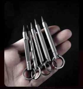 Mini Matita Lega Titanio Con Collezione Scrittura Portatile Esterno EDC Tools - Foto 1 di 28