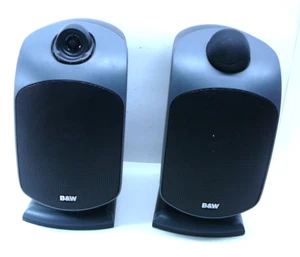 Pair of B&W Bowers & Wilkins LM1 Surround Satellite Bookshelf Speakers - Bild 1 von 10