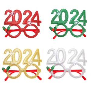 Costume Glasses Mistletoe Sunglasses Futuristic Props 2024 New Year Bar Eyewear