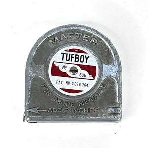 Cinta métrica de acero Master TUFBOY #306 6' de colección hecha en Nueva York EE. UU. - Imagen 1 de 7
