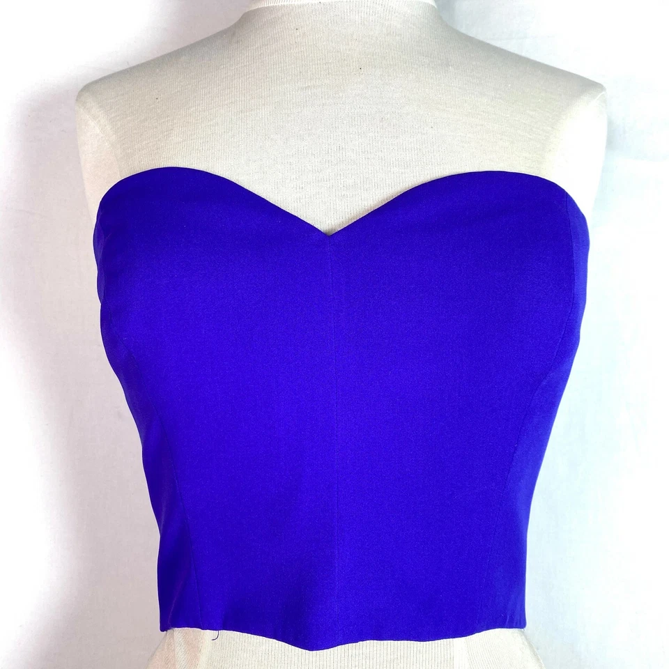 De Colección Años 90 Gianfranco Ferre Prince Púrpura Seda Cremallera Sweetheart Bustier Corsé 42 S Foto 1 de 4