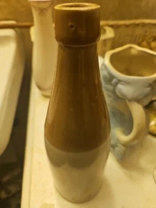 Antique 1880s Stoneware Ginger Beer Bottle Glasgow Scotland - Picture 1 of 9