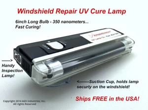 Black Light Curing Lamp for UV Resin Auto Glass Windshield Crack Chip Repair - Picture 1 of 7
