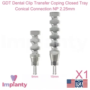 Bandeja cerrada de transferencia de clip dental GDT conexión cónica NP 2,25 mm - Imagen 1 de 5