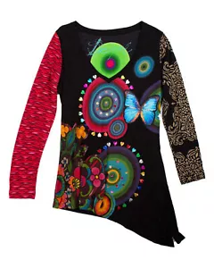 Desigual mehrfarbiger leichter Damenpullover Größe L - Bild 1 von 6