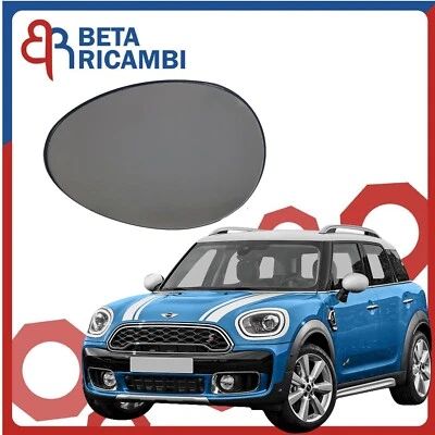 Vetro Specchietto Mini Countryman F60 Piastra Sinstro Sx Guida Termico - Immagine 1 di 4