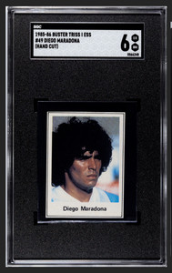 1985-86 Buster Triss I Ess #49 Diego Maradona Argentina SGC 6 Rare Vintage Card