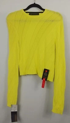 Cárdigan para mujer Versace Grecca amarillo neón talla mediana/44 Foto 1 de 4