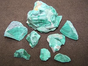 Malachit Rohstein Mineral Heilstein Mineralien - Imagen 1 de 1