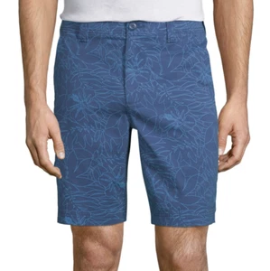 St. John's Bay Men's Comfort Stretch Chino Short Size 42 New Stockholm Floral  - Picture 1 of 3
