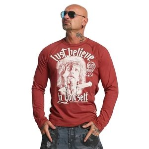 Camiseta manga larga hombre Yakuza LSB10033 color marrón - Imagen 1 de 2