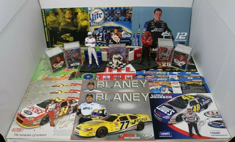 NASCAR Racing Collectibles Trading Cards Action Figures Promo Sheet Lot Nascar Cover