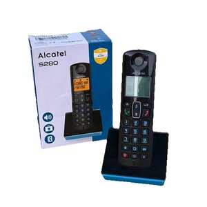 Alcatel S280 DECT Schnurlostelefon kabellos Freisprechfunktion Display Schwarz - Bild 1 von 5