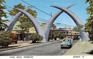 Kenia - MOMBASA - Stoßzahnbogen - Publ. Heseini Briefpapier Serie 12 - Bild 1 von 2