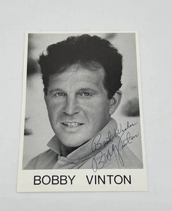 Bobby Vinton 5x7 Photo PRINTED Signature • Singer & Actor - Picture 1 of 6