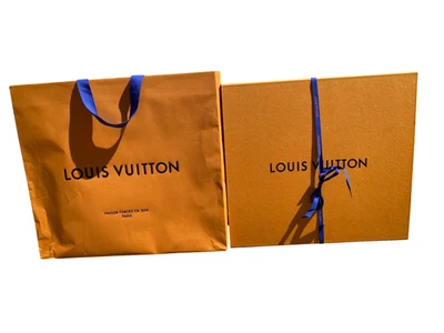 LOUIS VUITTON LV Orange Set Authentic Purse Bag & Box / 17.5" x 19" Bag - Image 1 of 4