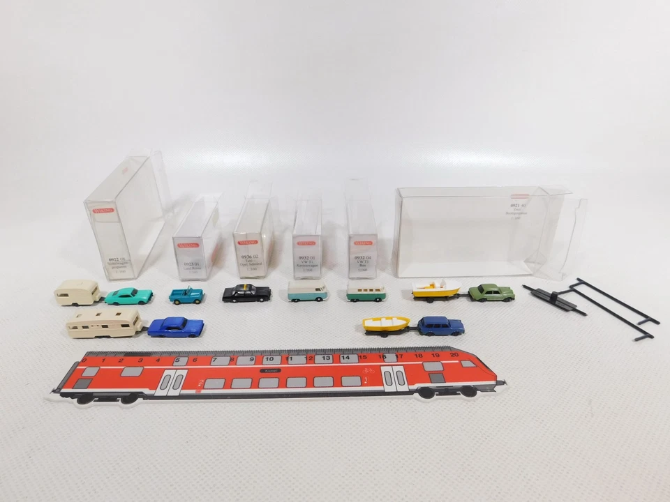 Wiking Scala N Raccolta 0921 0922 0923 0932 VW 0936 Taxi Opel Mint + Box - Immagine 1 di 4