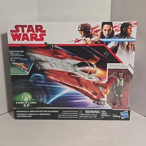 Neu Hasbro Star Wars Force Link 2.0 Resistance A-Wing Fighter&Pilot Red Squadron - Bild 1 von 8