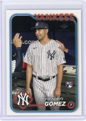 2024 Topps Series 2 Yoendrys Gomez #615 Golden Mirror SSP RC New York Yankees - Image 1 of 2