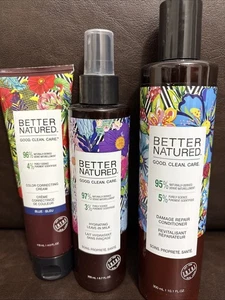 Better Natured Tratamiento Hidratante Leche Sin Enjuague 6.7oz & Acondicionador Reparador Damag - Imagen 1 de 3