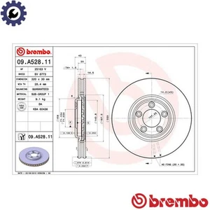 2x BRAKE DISC 09.A528.11 FOR JAGUAR XJS-TYPEII DAIMLER SUPEREIGHT SG/SB 4.2L XJ - Picture 1 of 9