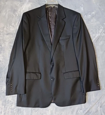 Maus & Hoffman Blazer Mens 42T Black 100% Cashmere Two Button Sport Coat Lined - Image 1 of 4