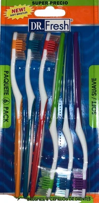 (12 pack) Dr. Fresh Adult Toothbrush with Tongue Scraper Head,soft/suave(2-6pks) - Image 1 of 2
