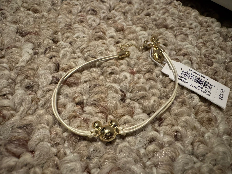 NEW 100% KENDRA SCOTT x Disney Mickey Mouse Iridescent Drusy Gold Bracelet - Image 1 of 4