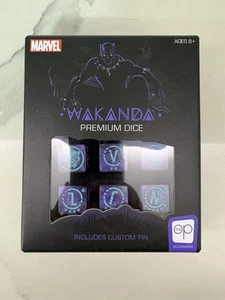 Wakanda Premium Dice and Custom Tin Marvel Black Panther Board Card Game MTG MCP - Picture 1 of 4