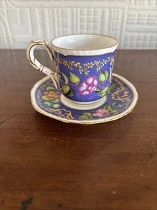 Royal Worcester William IV Royal Collection Demitasse & Saucer - Picture 1 of 9